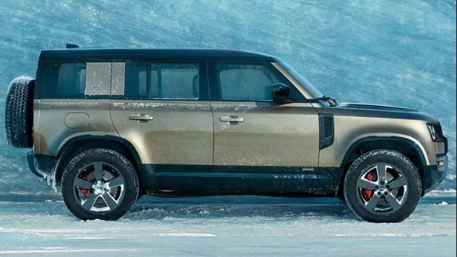 Defender 110 side view